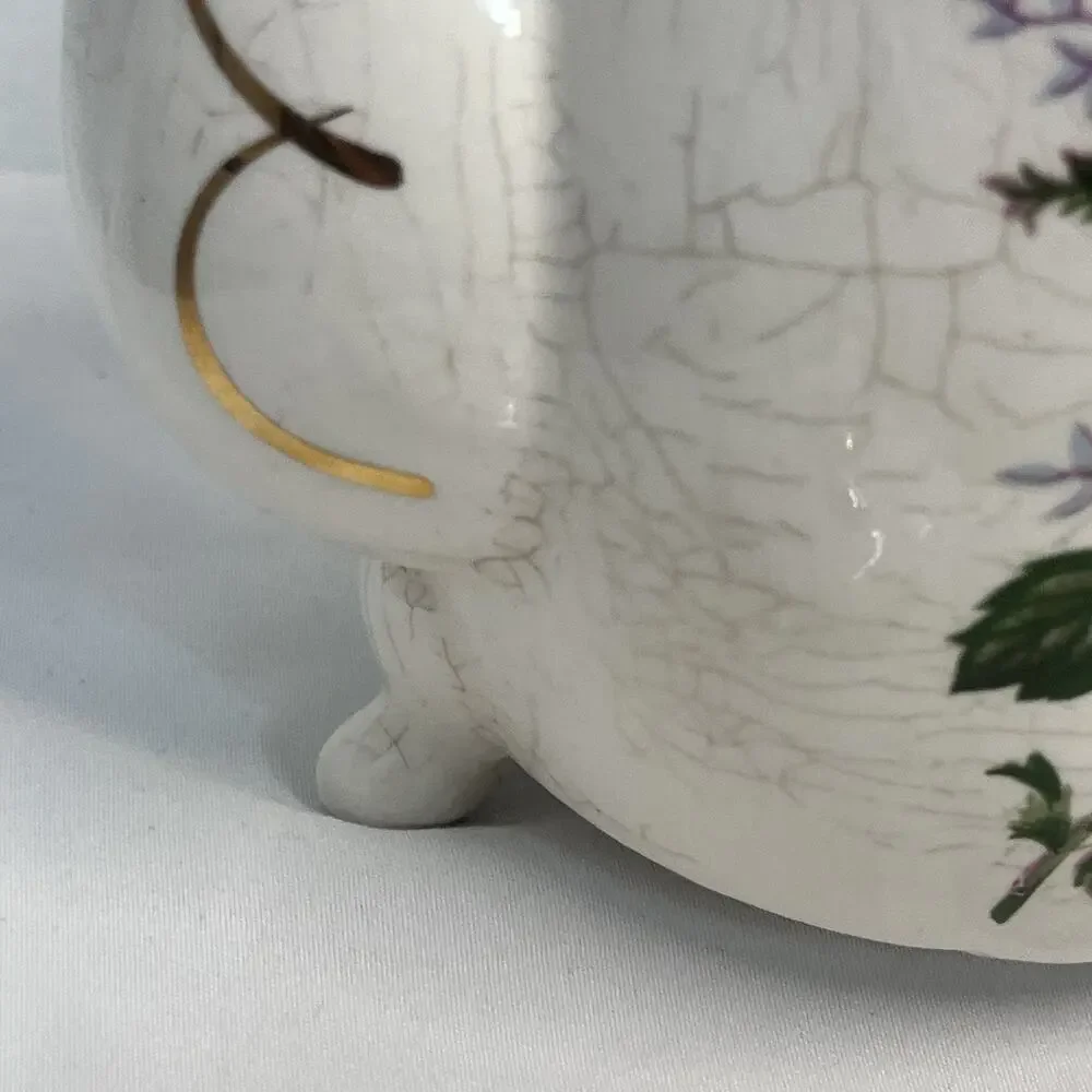 Vintage Electric Porcelain Ceramic Tea Pot Pink Colored Roses Japan *no cord*